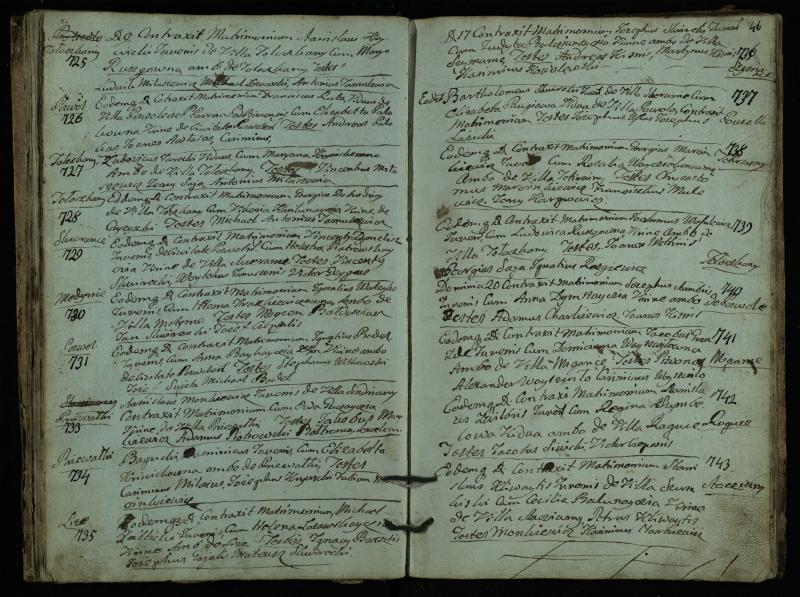 Pasvalio Romos katalikų parapijos bažnyčios 1793–1824 metų jungtuvių metrikų knyga
