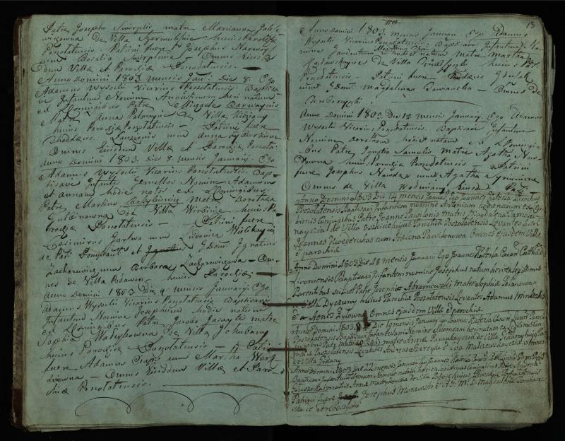 Pušaloto Romos katalikų parapijos bažnyčios 1802–1814 metų krikšto metrikų knyga