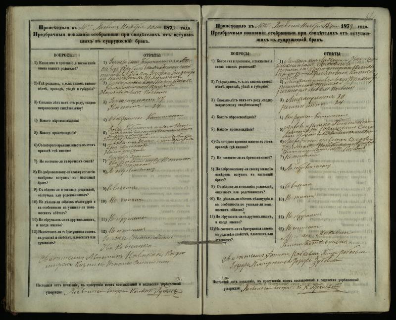 Pasvalio Romos katalikų parapijos bažnyčios 1876–1885 metų priešjungtuvinės apklausos knyga