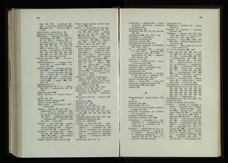 Akių ligų vadovas / Petras Avižonis. – Kaunas: Medicinos fakultetao leidinys, 1940. – VIII, 841, [2] p., 18 iliustr. lap.