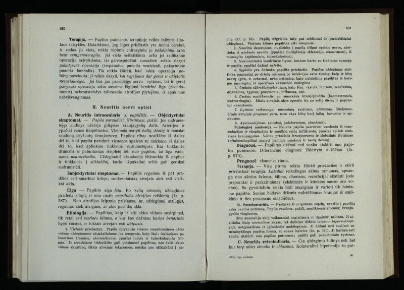 Akių ligų vadovas / Petras Avižonis. – Kaunas: Medicinos fakultetao leidinys, 1940. – VIII, 841, [2] p., 18 iliustr. lap.