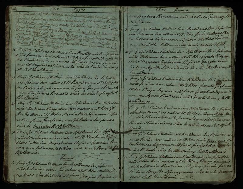 Pušaloto Romos katalikų parapijos bažnyčios 1802–1814 metų krikšto metrikų knyga