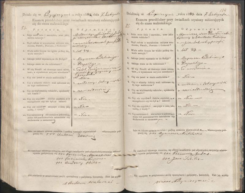 Krinčino Romos katalikų parapijos bažnyčios 1840–1844 metų priešjungtuvinės apklausos knyga