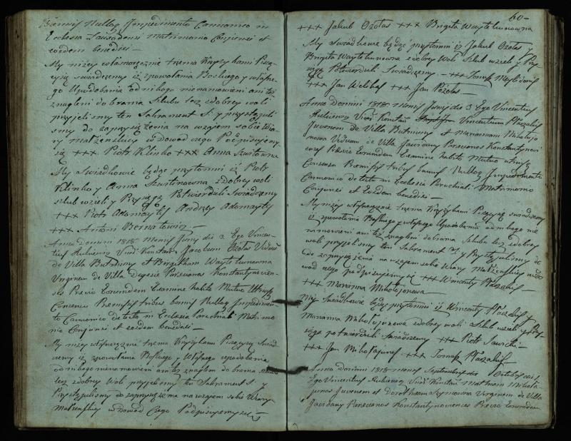 Vaškų (Konstantinavo) Romos katalikų parapijos bažnyčios 1809–1827 metų jungtuvių metrikų knyga