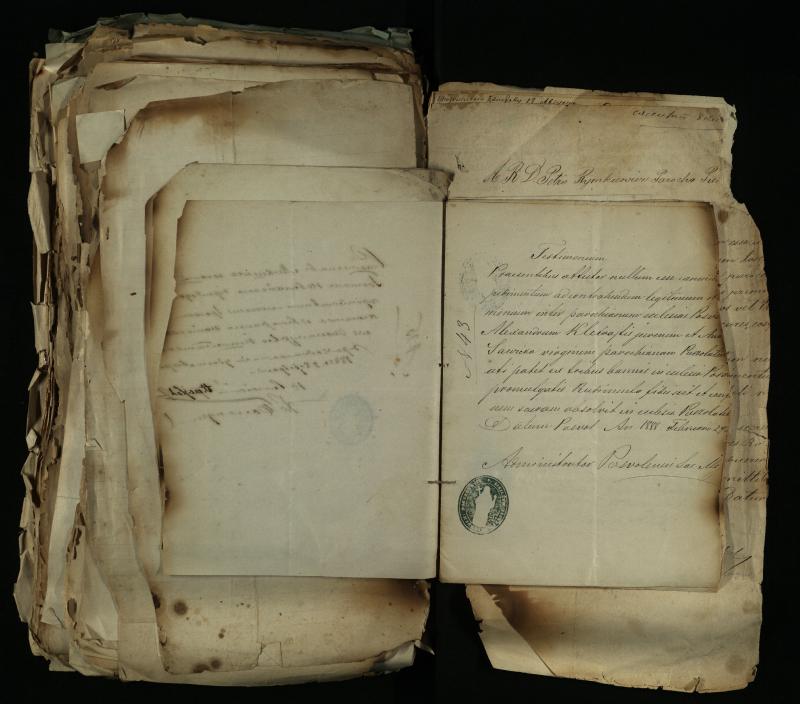 Pušaloto Romos katalikų parapijos bažnyčios 1884–1900 metų gaunamų raštų knyga