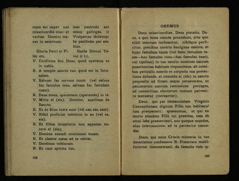 Naujas vadovėlis šv. Pranciškaus tretininkams / sustatė T. Pranciškus Bizauskas O. F. M. – 3-ias papild. ir pager. leid. – Kaunas: [s.n.], 1934. – 200 p.