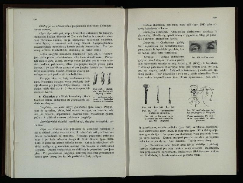 Akių ligų vadovas / Petras Avižonis. – Kaunas: Medicinos fakultetao leidinys, 1940. – VIII, 841, [2] p., 18 iliustr. lap.