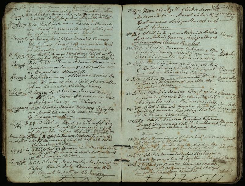 Pasvalio Romos katalikų parapijos bažnyčios 1794–1819 metų mirties metrikų knyga