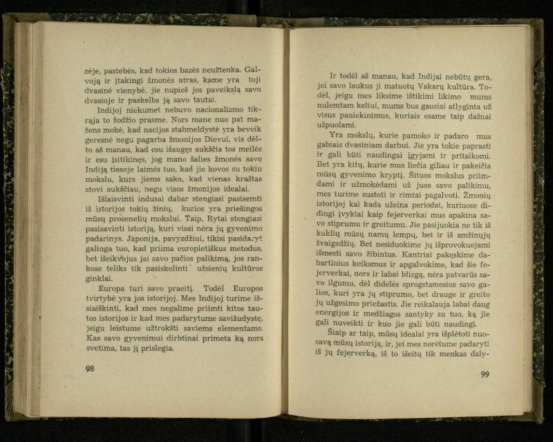 Nacionalizmas: nacionalizmas Vakaruose; Nacionalizmas Japonijoj; Nacionalizmas Indijoj / Rabindranath Tagore. – Kaunas: [s.n.], 1937. – 122, [2] p.