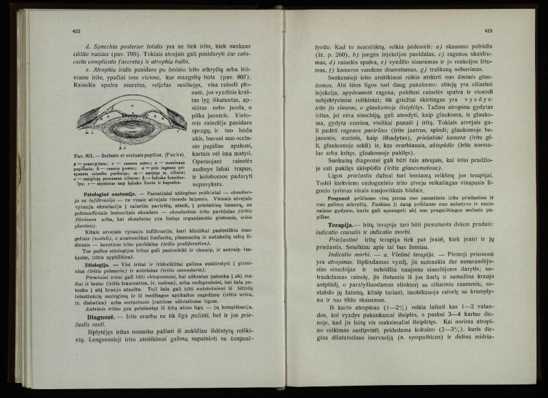 Akių ligų vadovas / Petras Avižonis. – Kaunas: Medicinos fakultetao leidinys, 1940. – VIII, 841, [2] p., 18 iliustr. lap.
