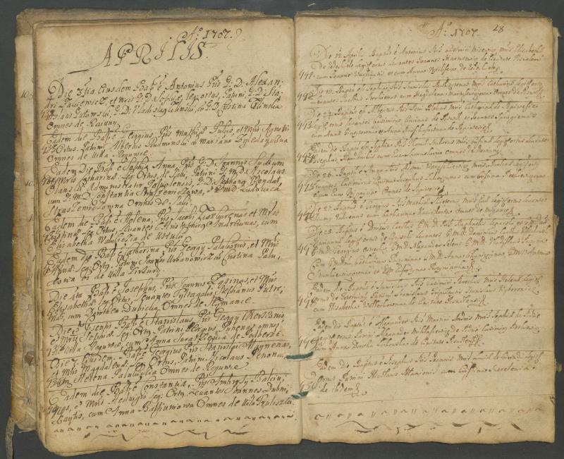 Pasvalio Romos katalikų parapijos bažnyčios 1703–1718 metų krikšto metrikų knyga