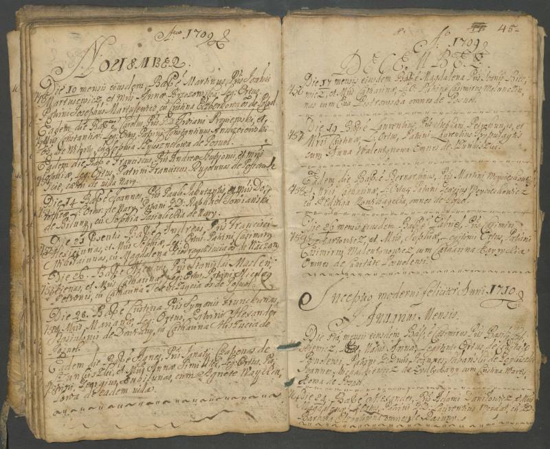 Pasvalio Romos katalikų parapijos bažnyčios 1703–1718 metų krikšto metrikų knyga