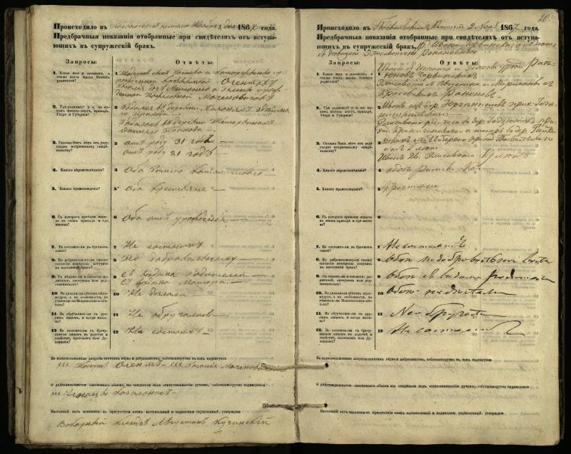 Pasvalio Romos katalikų parapijos bažnyčios 1866–1876 metų priešjungtuvinės apklausos knyga