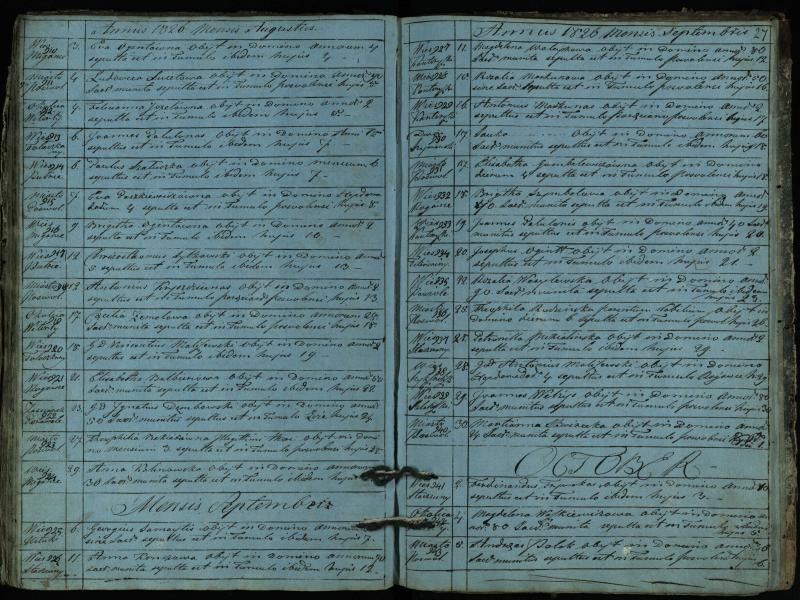 Pasvalio Romos katalikų parapijos bažnyčios 1819–1827 metų mirties metrikų knyga