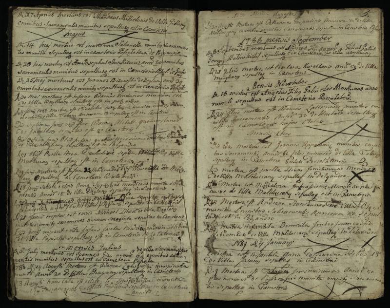 Pušaloto Romos katalikų parapijos bažnyčios 1785–1810 metų mirties metrikų knyga