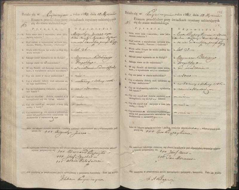 Krinčino Romos katalikų parapijos bažnyčios 1840–1844 metų priešjungtuvinės apklausos knyga