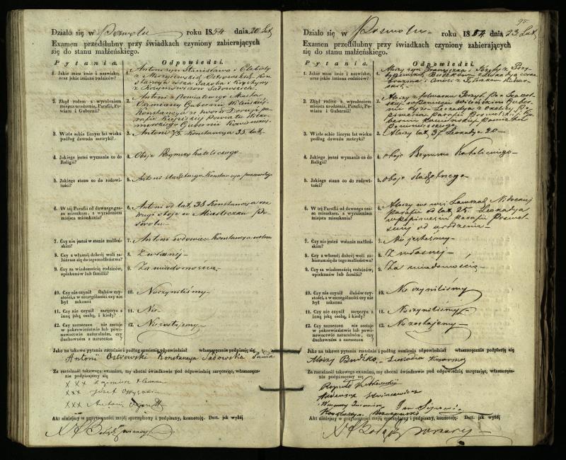 Pasvalio Romos katalikų parapijos bažnyčios 1849–1859 metų priešjungtuvinės apklausos knyga