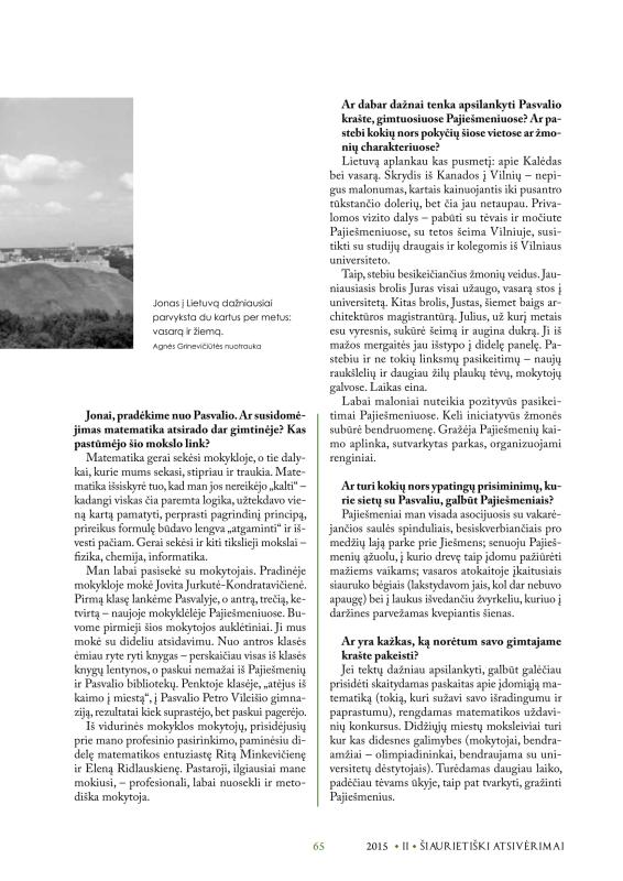 Šiaurietiški atsivėrimai : Pasvalio krašto istorijos ir kultūros žurnalas 2015, nr. 2 (39)