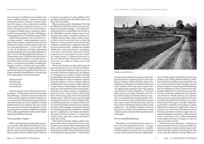 Šiaurietiški atsivėrimai : Pasvalio krašto istorijos ir kultūros žurnalas 2016, nr. 2 (41)