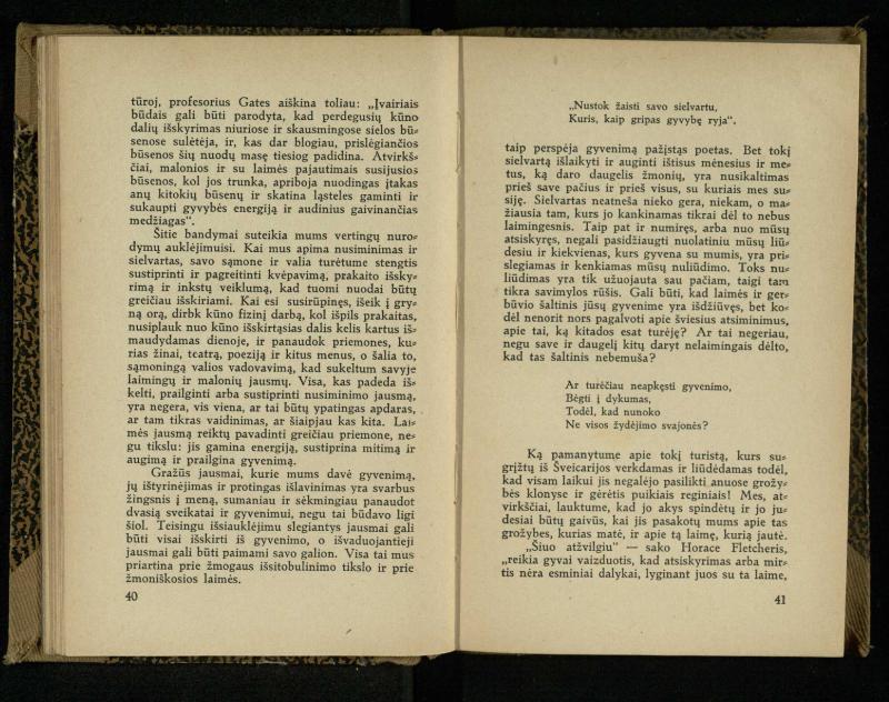 Minties galybė / Orison Swett Marden. – Kaunas: Fakelo leidinys, 1937. – 149, [2] p.
