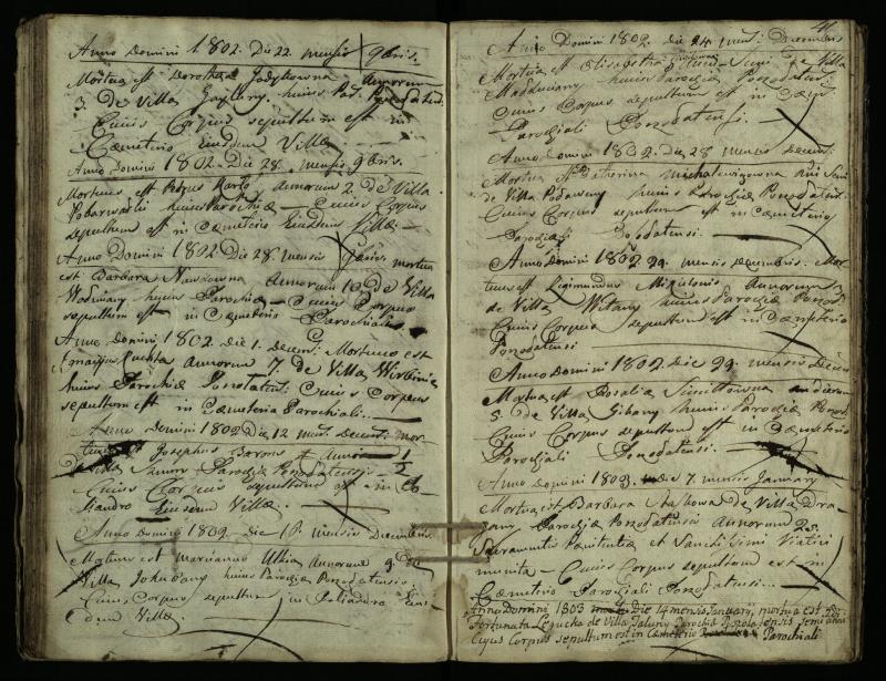 Pušaloto Romos katalikų parapijos bažnyčios 1785–1810 metų mirties metrikų knyga