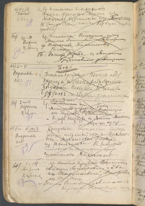 Pumpėnų Romos katalikų parapijos bažnyčios 1906–1917 metų krikšto metrikų juodraštis