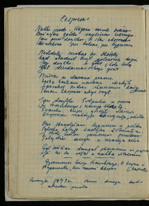 Žurnalisto, literato, vertėjo Kazimiero Pūro „Išrašai poezijos posmų iš tarpukario metų spaudos ir knygų“