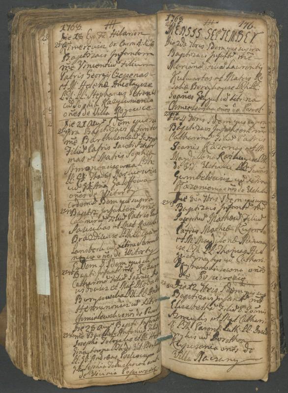 Pasvalio Romos katalikų parapijos bažnyčios 1749–1772 metų krikšto metrikų knyga