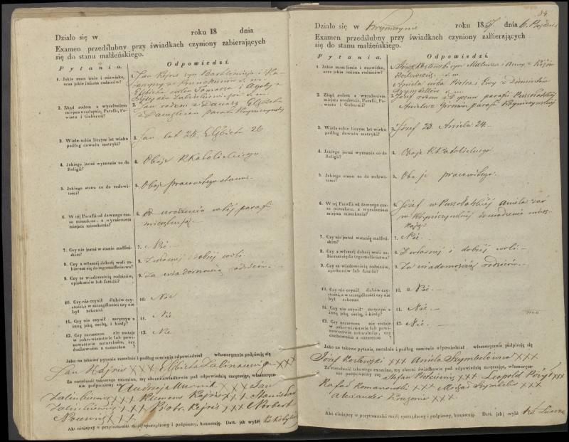 Krinčino Romos katalikų parapijos bažnyčios 1853–1862 metų priešjungtuvinės apklausos knyga