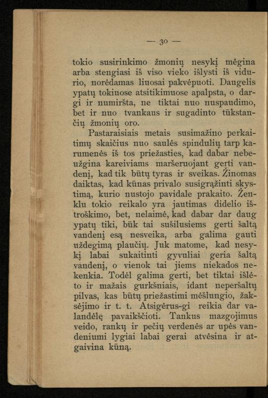 Kaip užsilaikyti pavasarį, vasarą, rudenį ir žiemą / [Otto Gotthilf Traenhart]; pagal d-rą med. L. Volbergą sutaisė d-ras A. Vileišis. – [Vilnius]: [„Vilniaus žinių“ red.], 1906 (Vilnius: „Vilniaus žinių“ sp.). – 91, [1] p.