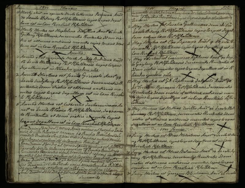 Pušaloto Romos katalikų parapijos bažnyčios 1785–1810 metų mirties metrikų knyga