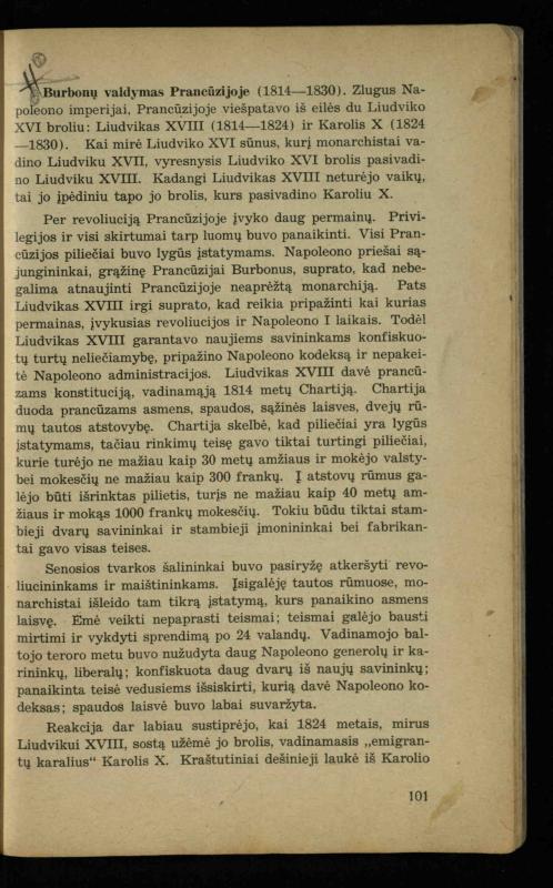 Naujųjų amžių istorija: vadovėlis vidurinėms mokykloms / K. Kliuksinas. – Kaunas: Sakalas, 1936. – 160 p.