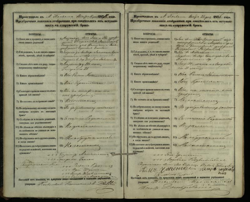 Pasvalio Romos katalikų parapijos bažnyčios 1876–1885 metų priešjungtuvinės apklausos knyga