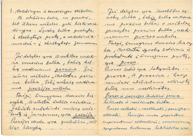 Rašytojo, savaitraščio „Tėviškės Žiburiai“ redaktoriaus Česlovo Senkevičiaus parengta literatūros teorijos pradmenų santrauka