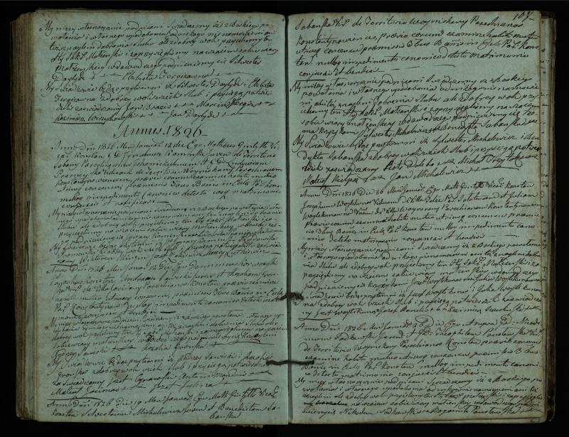 Vaškų (Konstantinavo) Romos katalikų parapijos bažnyčios 1809–1827 metų jungtuvių metrikų knyga