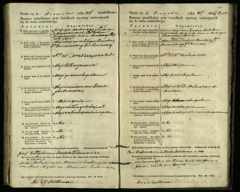Pasvalio Romos katalikų parapijos bažnyčios 1849–1859 metų priešjungtuvinės apklausos knyga