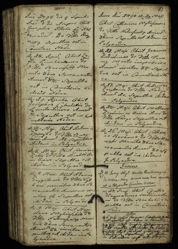 Vaškų (Konstantinavo) Romos katalikų parapijos bažnyčios 1763–1804 metų mirties metrikų knyga