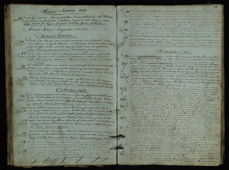 Pasvalio Romos katalikų parapijos bažnyčios 1793–1824 metų jungtuvių metrikų knyga