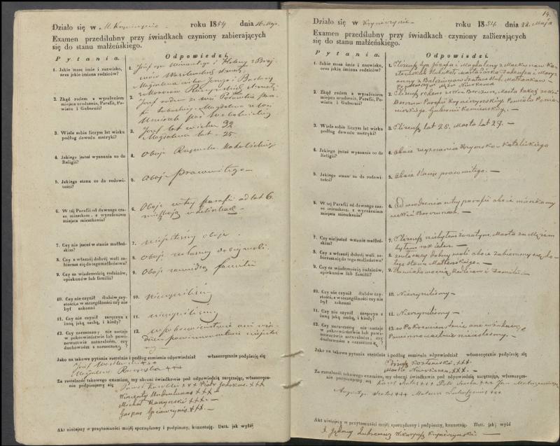 Krinčino Romos katalikų parapijos bažnyčios 1853–1862 metų priešjungtuvinės apklausos knyga