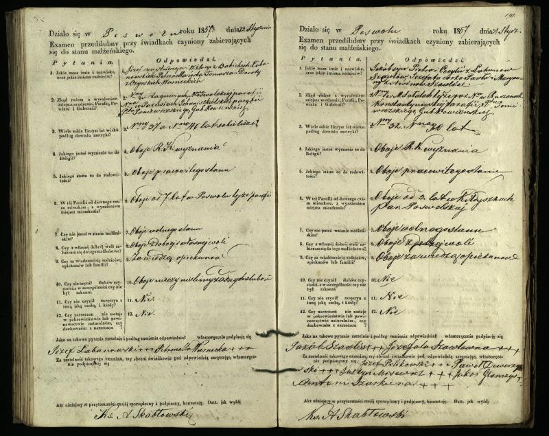 Pasvalio Romos katalikų parapijos bažnyčios 1849–1859 metų priešjungtuvinės apklausos knyga