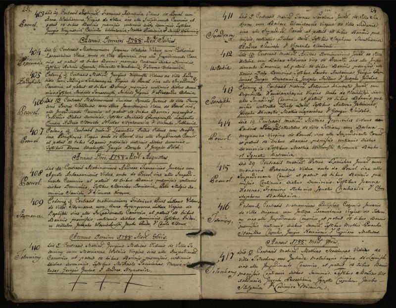 Pasvalio Romos katalikų parapijos bažnyčios 1776–1793 metų jungtuvių metrikų knyga