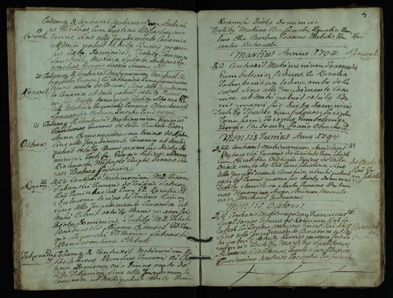 Pasvalio Romos katalikų parapijos bažnyčios 1793–1824 metų jungtuvių metrikų knyga