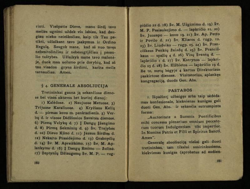 Naujas vadovėlis šv. Pranciškaus tretininkams / sustatė T. Pranciškus Bizauskas O. F. M. – 3-ias papild. ir pager. leid. – Kaunas: [s.n.], 1934. – 200 p.