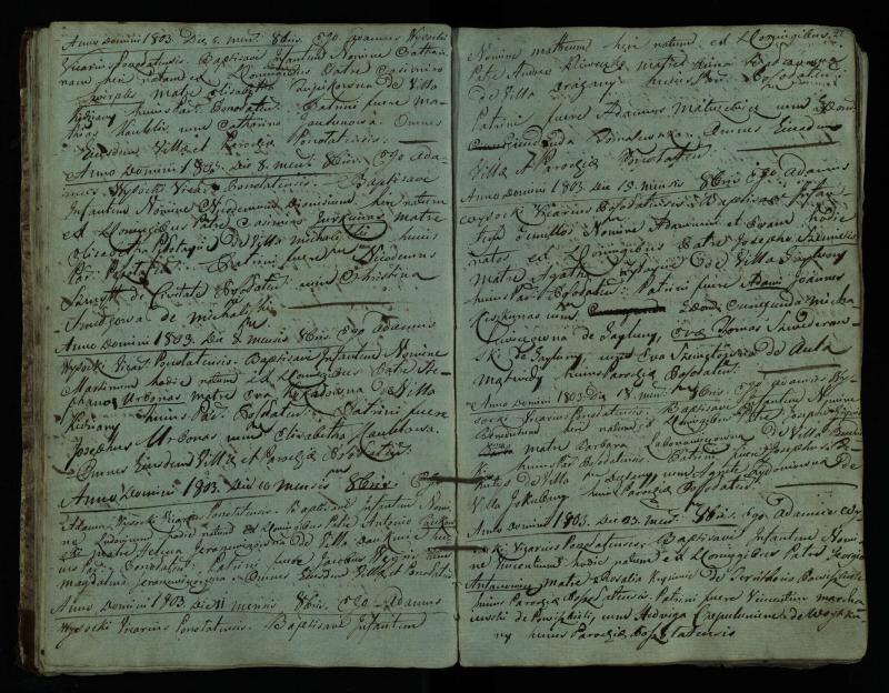 Pušaloto Romos katalikų parapijos bažnyčios 1802–1814 metų krikšto metrikų knyga