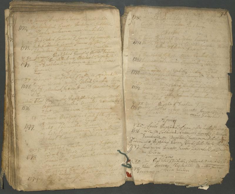Pasvalio Romos katalikų parapijos bažnyčios 1703–1718 metų krikšto metrikų knyga