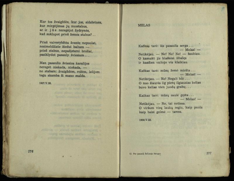 Per pasaulį keliauja žmogus : rinktinė poezija