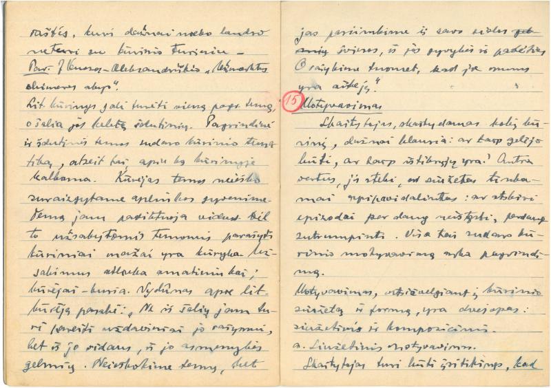 Rašytojo, savaitraščio „Tėviškės Žiburiai“ redaktoriaus Česlovo Senkevičiaus parengta literatūros teorijos pradmenų santrauka