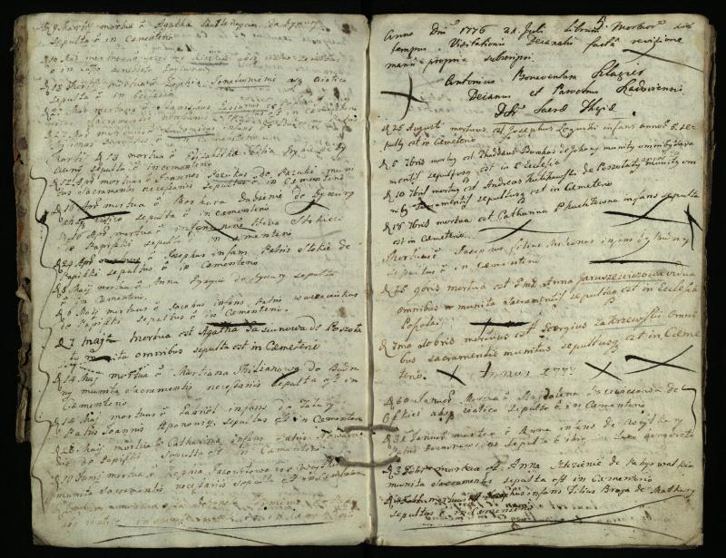 Pušaloto Romos katalikų parapijos bažnyčios 1772–1785 metų mirties metrikų knyga