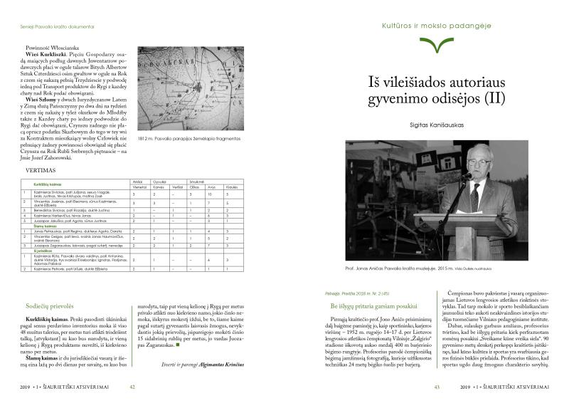 Šiaurietiški atsivėrimai : Pasvalio krašto istorijos ir kultūros žurnalas 2019, nr. 1 (46)