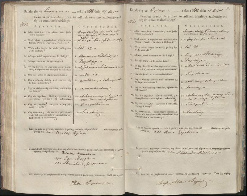 Krinčino Romos katalikų parapijos bažnyčios 1840–1844 metų priešjungtuvinės apklausos knyga